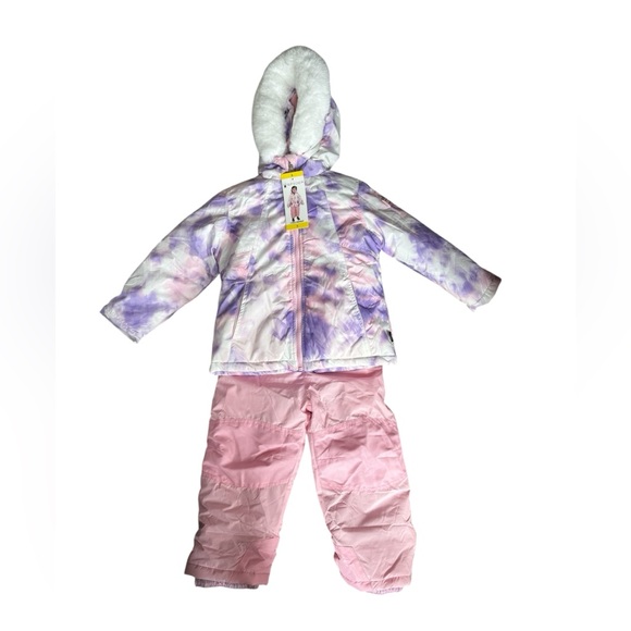 NWT Spyder Pink and purple Kids snowsuit
